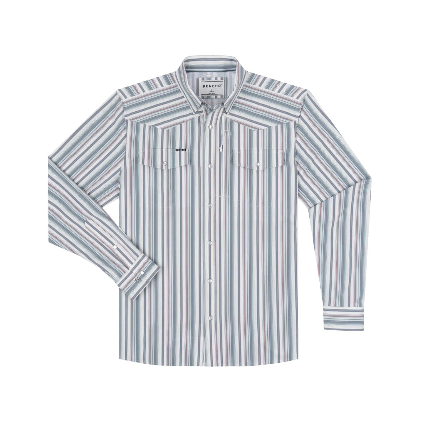 Navy/Green/White Vertical Stripe